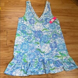 Lilly Pulitzer Camilla V-neck dress Frenchie Blue NWT